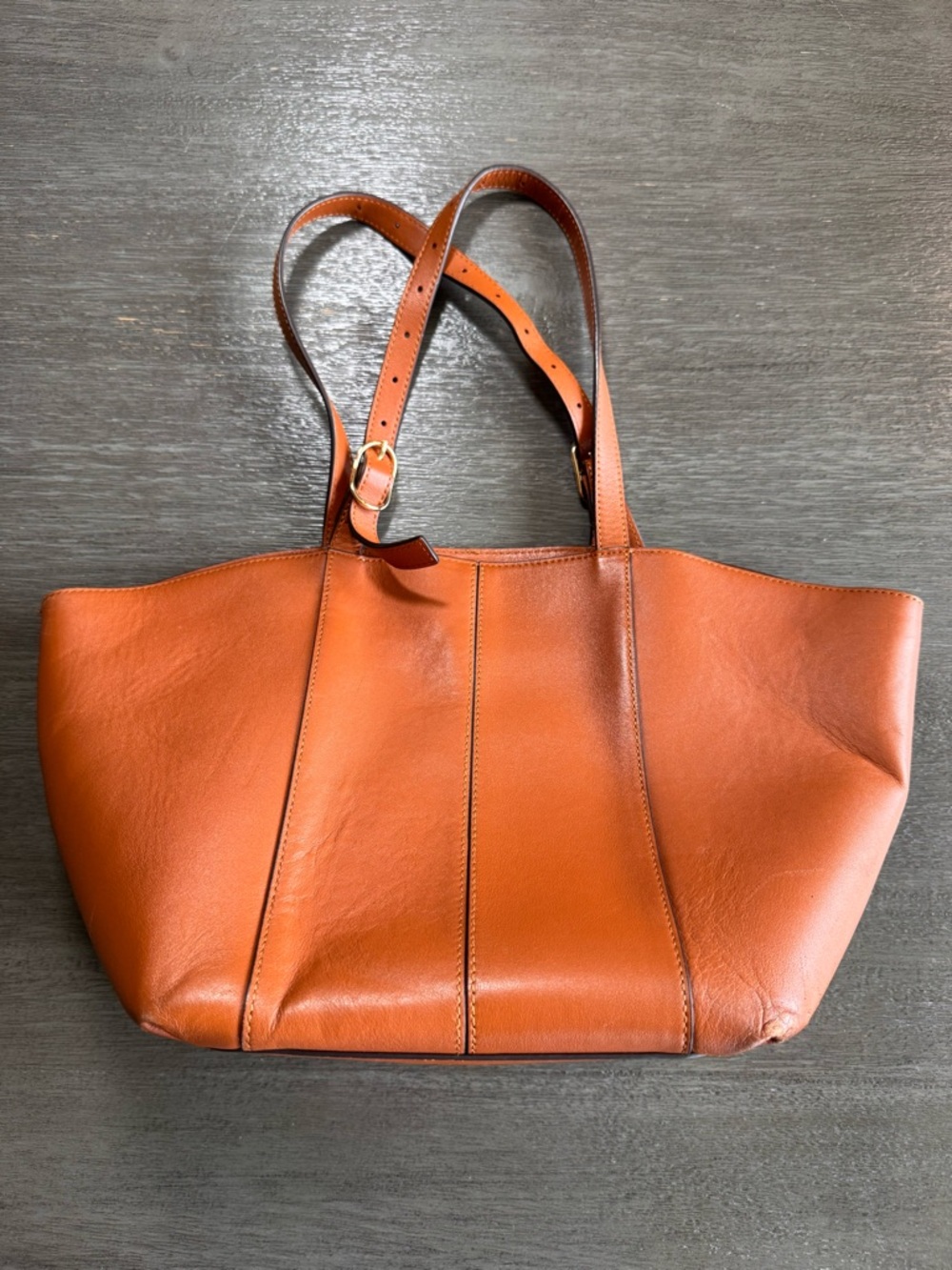 LDT Tatum Tote Bag Purse Brown Leather - Picture 4 of 16